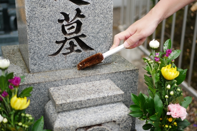 墓石洗い